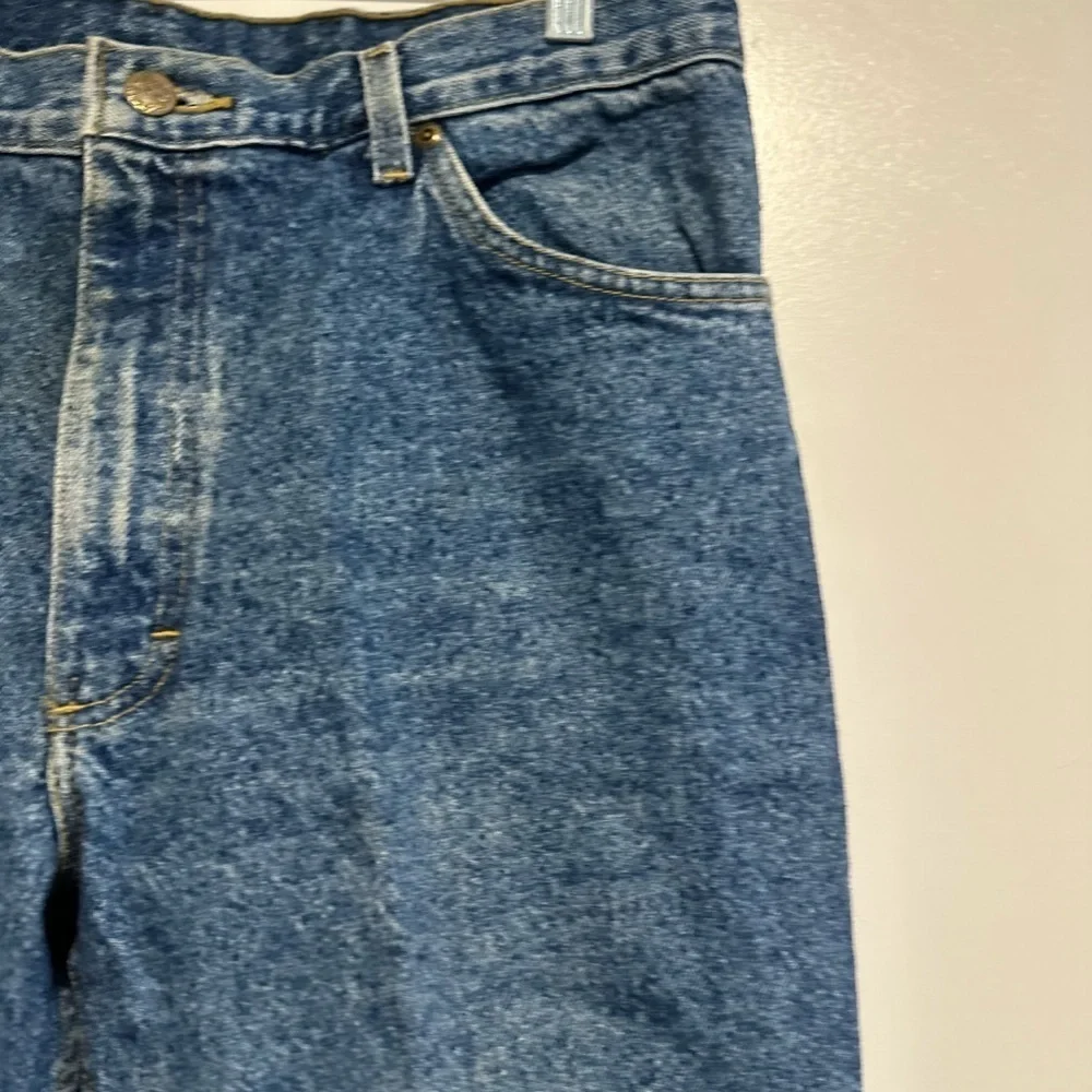 Vintage 80’s Lee Jeans Mens 34x28 Acid Wash Baggy Relaxed Fit Tapered